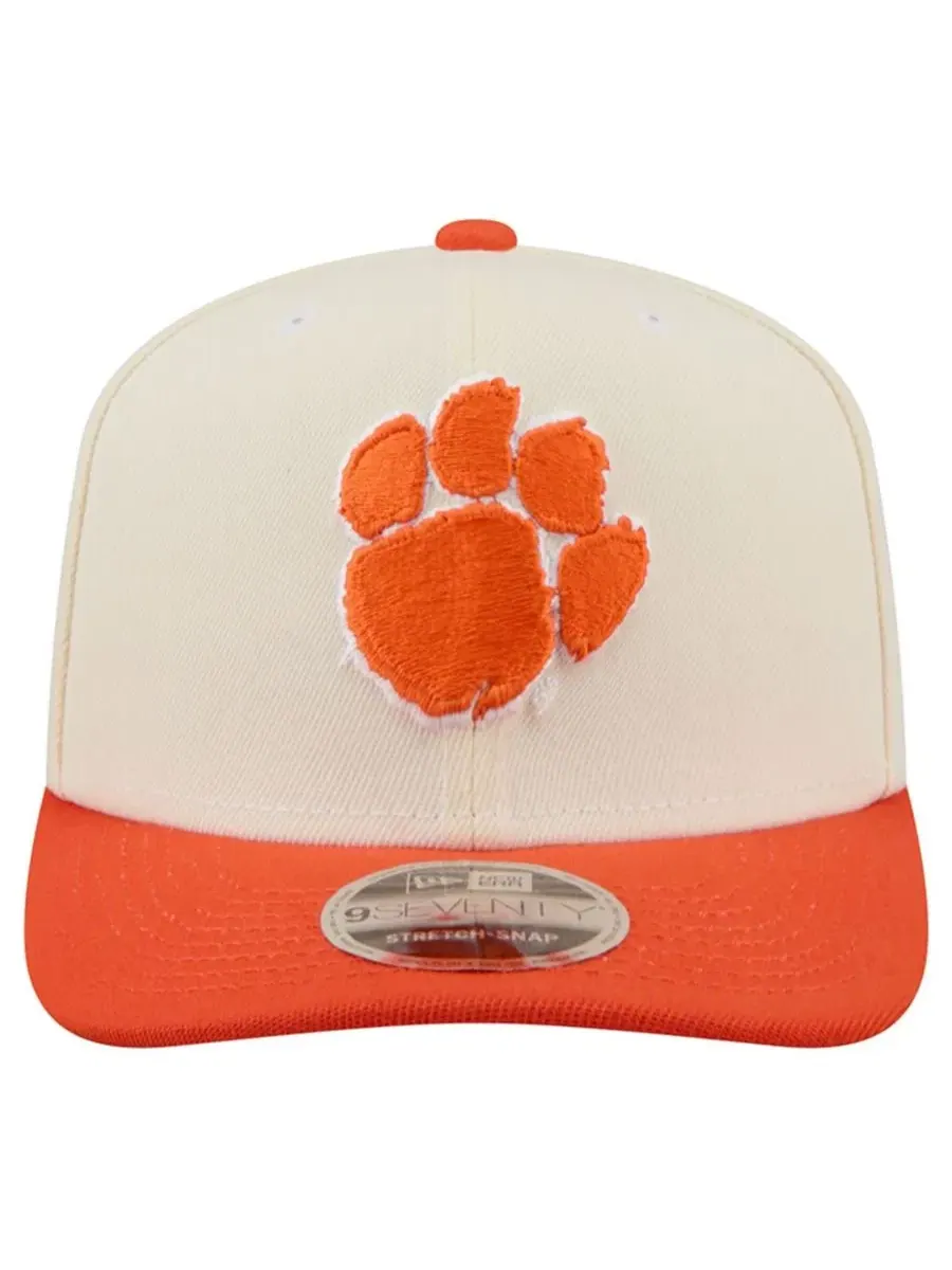 Кепка с вышивкой Clemson Tigers America's 250th New Era — изображение 3 из 5, белый оранжевый