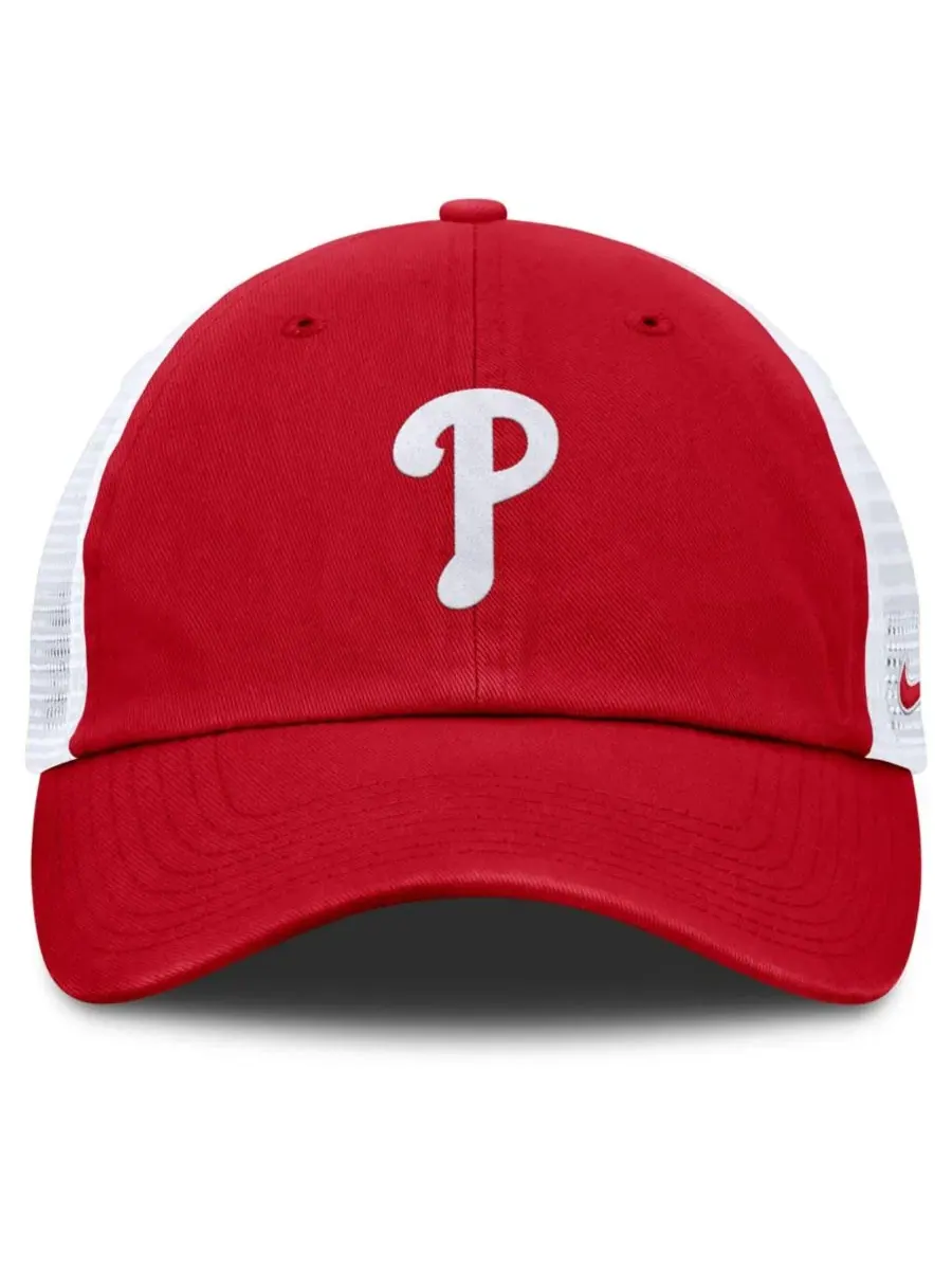 Бейсболка Nike Philadelphia Phillies Club Trucker — изображение 2 из 4, красный белый