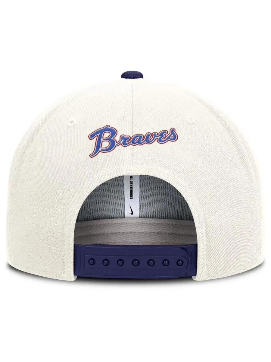 Бейсболка Nike Atlanta Braves Cooperstown Pro Dri-FIT — изображение 2 из 4, кремовый