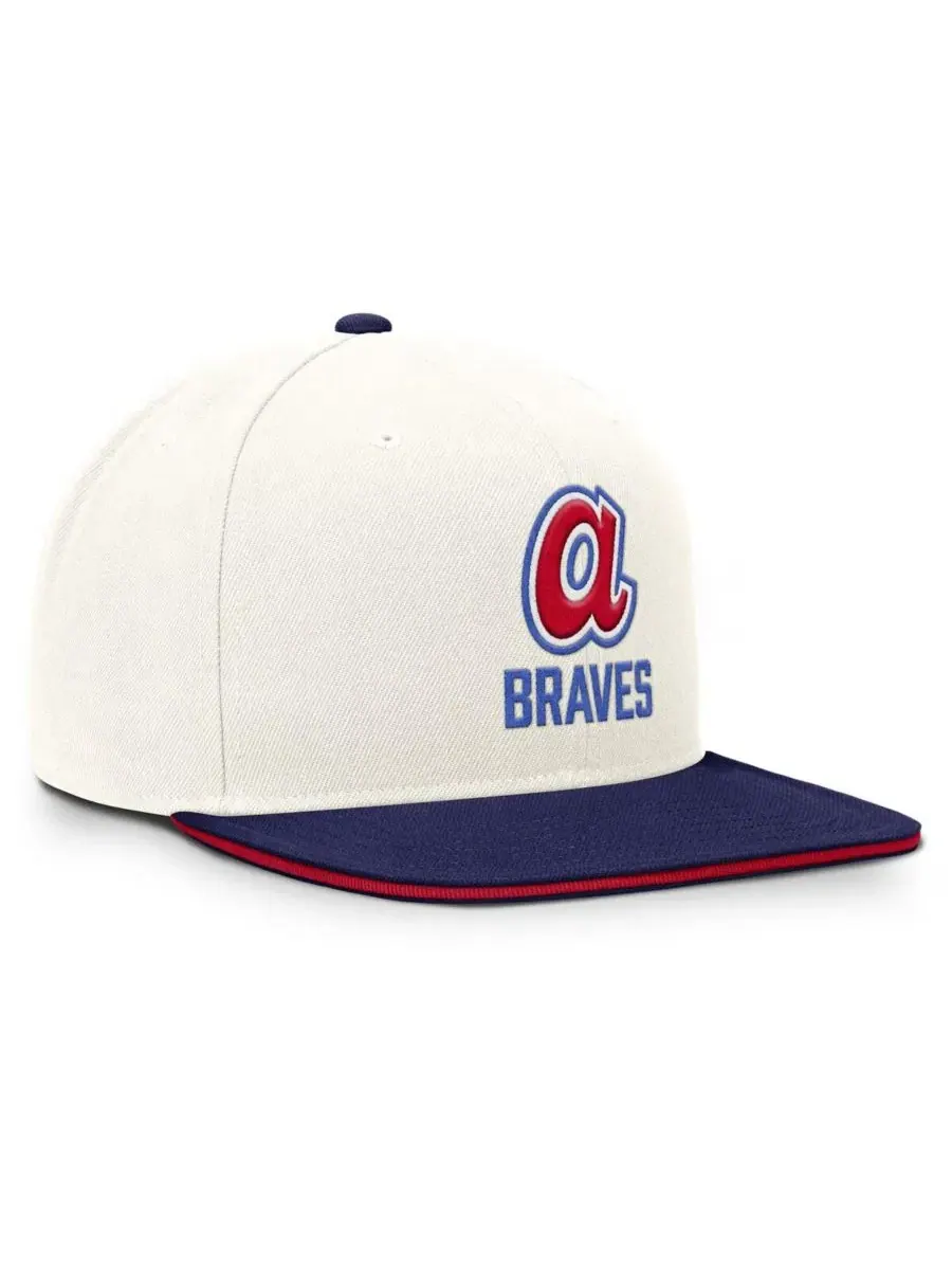 Бейсболка Nike Atlanta Braves Cooperstown Pro Dri-FIT — изображение 3 из 4, кремовый