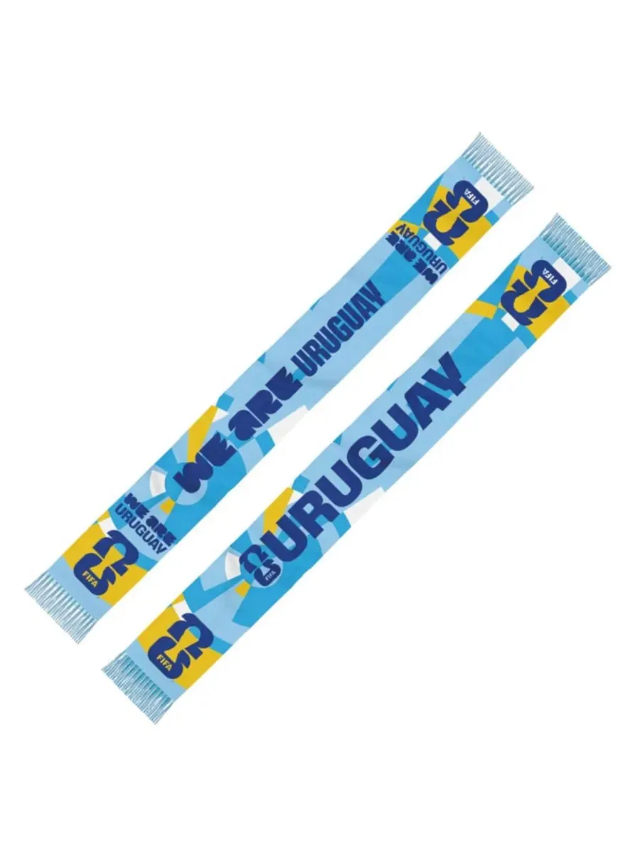 Шарф Uruguay FIFA World Cup 2026 Federation Global Scarves — изображение 2 из 2, светлый синий желтый