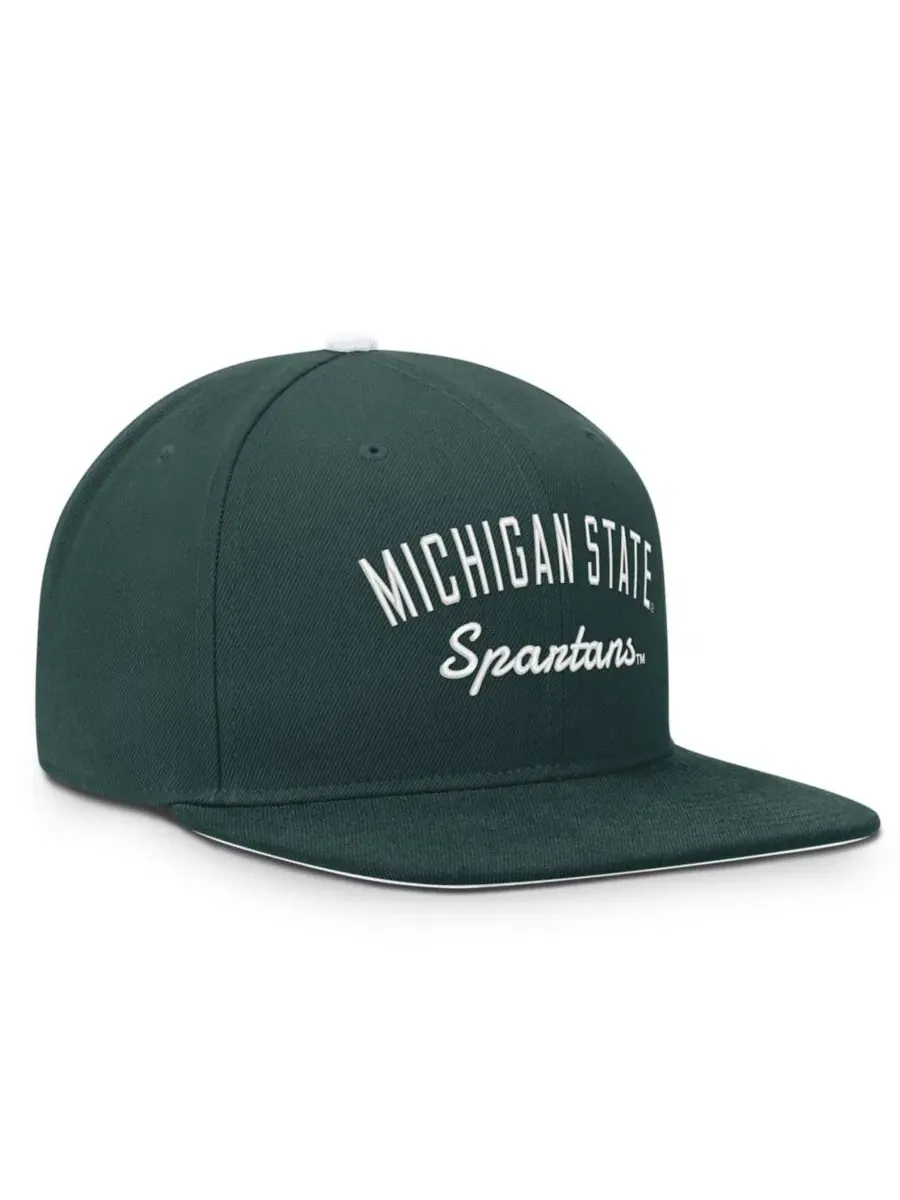 Кепка-снапбек с высокой тульей Michigan State Spartans Legacy Nike — изображение 3 из 5, зеленый