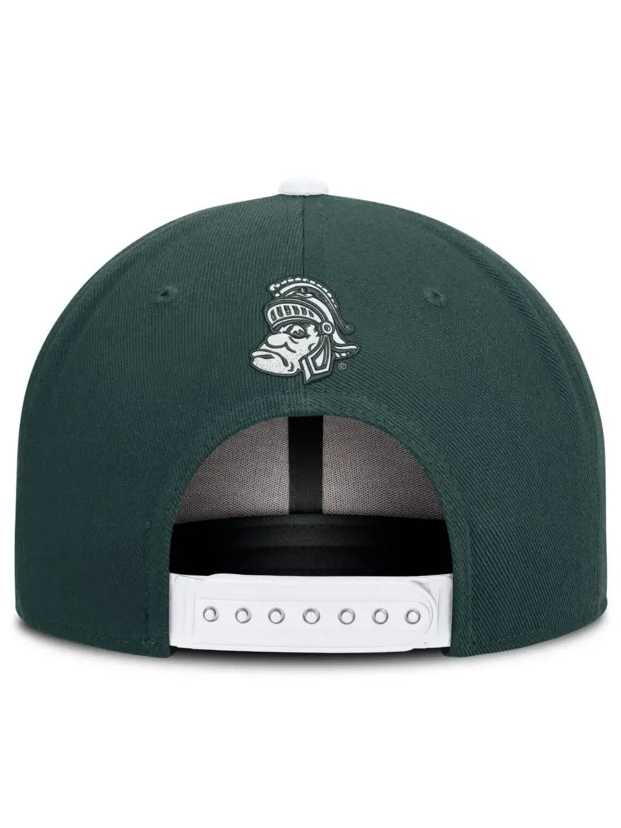 Кепка-снапбек с высокой тульей Michigan State Spartans Legacy Nike — изображение 4 из 5, зеленый