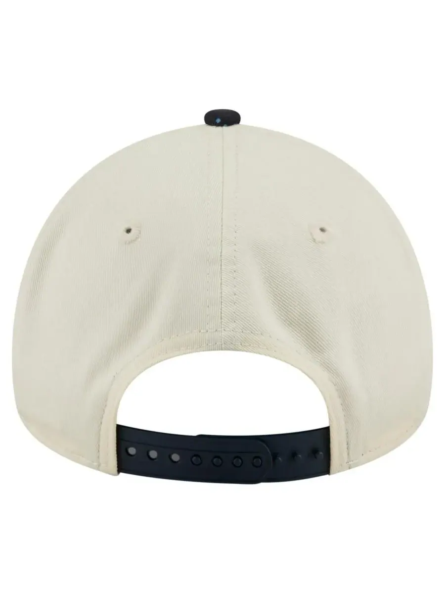 New Era Мужская кремовая кепка Atlanta Braves Speckle A-Frame 9FORTY с регулируемым размером — изображение 4 из 4, бежевый