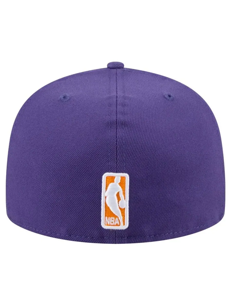 New Era Мужская фиолетовая бейсболка Phoenix Suns Throwback Pennant 59FIFTY Fitted Hat — изображение 2 из 5, фиолетовый