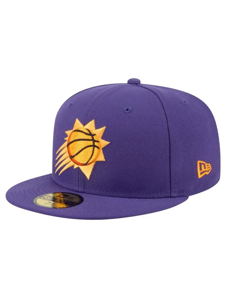 New Era Мужская фиолетовая бейсболка Phoenix Suns Throwback Pennant 59FIFTY Fitted Hat — изображение 4 из 5, фиолетовый