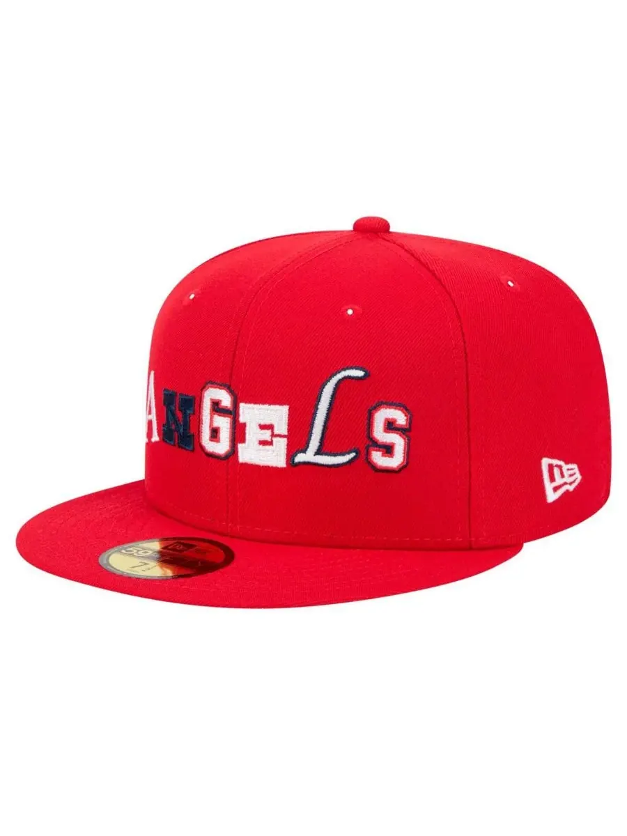 New Era Мужская красная бейсболка Los Angeles Angels Ransom 59FIFTY