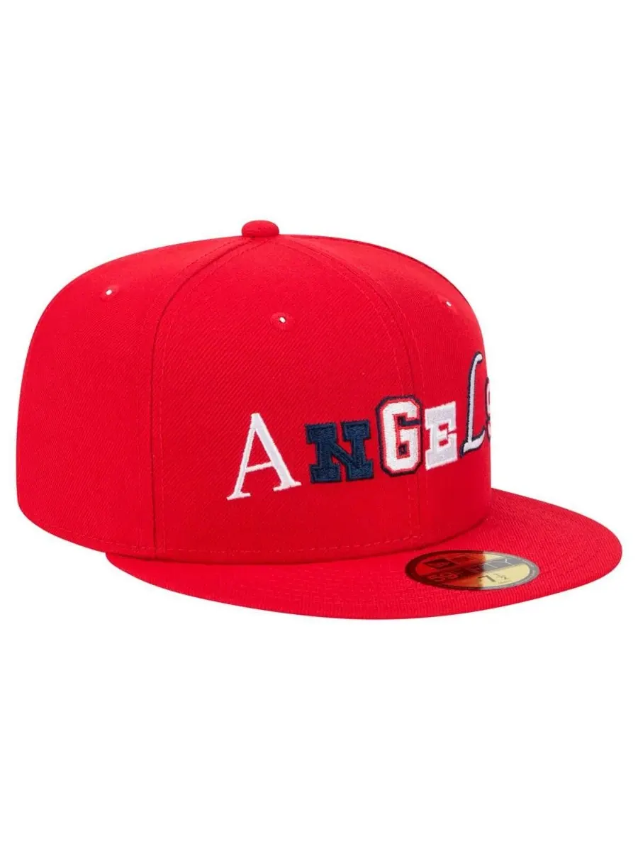 New Era Мужская красная бейсболка Los Angeles Angels Ransom 59FIFTY — изображение 4 из 5, красный