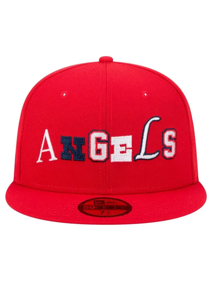 New Era Мужская красная бейсболка Los Angeles Angels Ransom 59FIFTY — изображение 5 из 5, красный