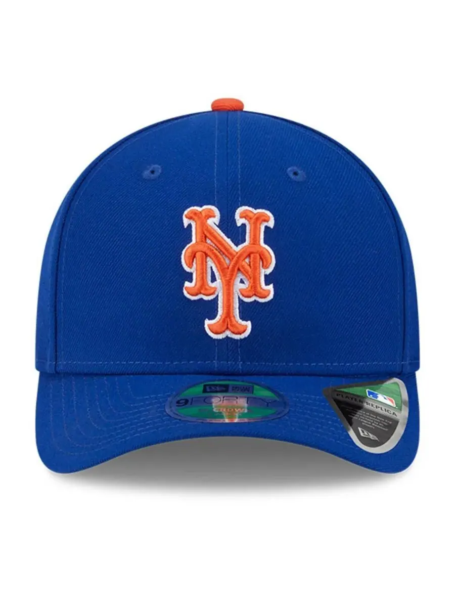 Мужская регулируемая бейсболка Royal New York Mets Player Replica 9FORTY New Era — изображение 5 из 5, королевский