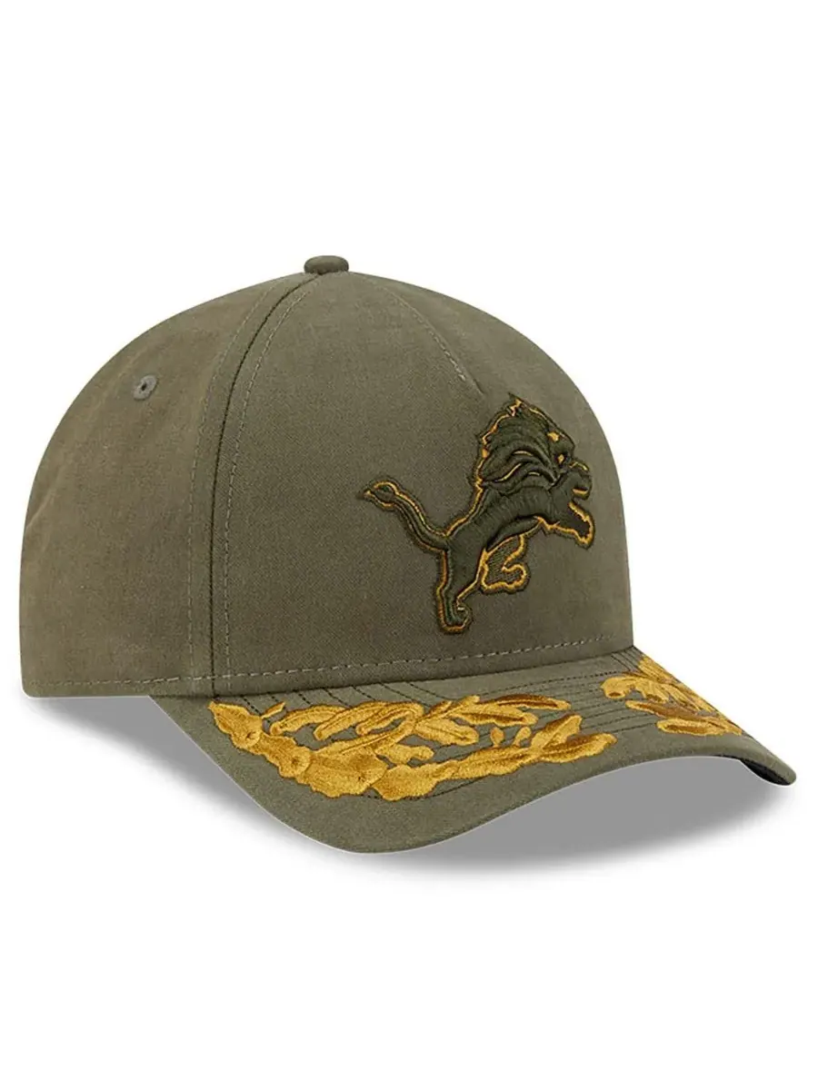 New Era Регулируемая кепка Alpha Men's Industries оливкового цвета с символикой Detroit Lions — изображение 2 из 5, оливковый