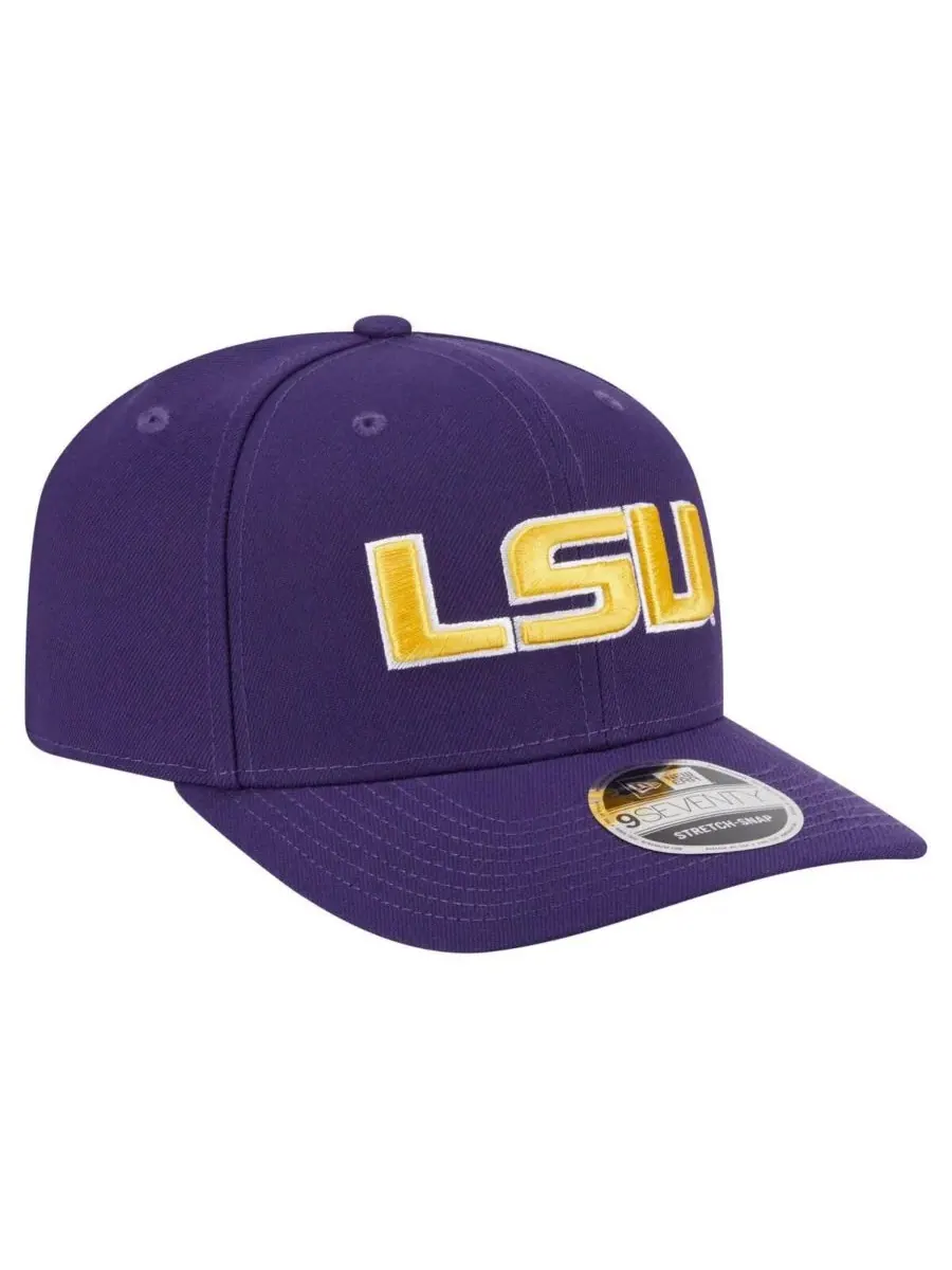 New Era Мужская фиолетовая кепка LSU Tigers Team Collective 9SEVENTY с регулируемой — изображение 4 из 5, фиолетовый