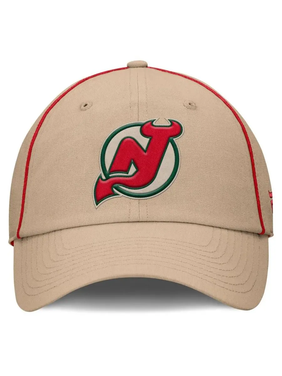 Fanatics Мужская кремовая кепка New Jersey Devils Heritage Setoff с регулируемым размером — изображение 3 из 4, бежевый