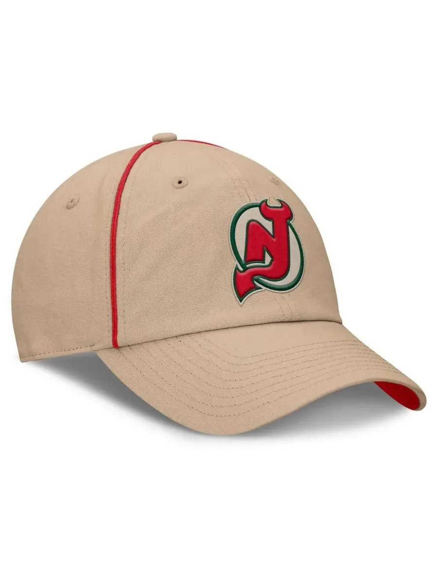 Fanatics Мужская кремовая кепка New Jersey Devils Heritage Setoff с регулируемым размером — изображение 4 из 4, бежевый