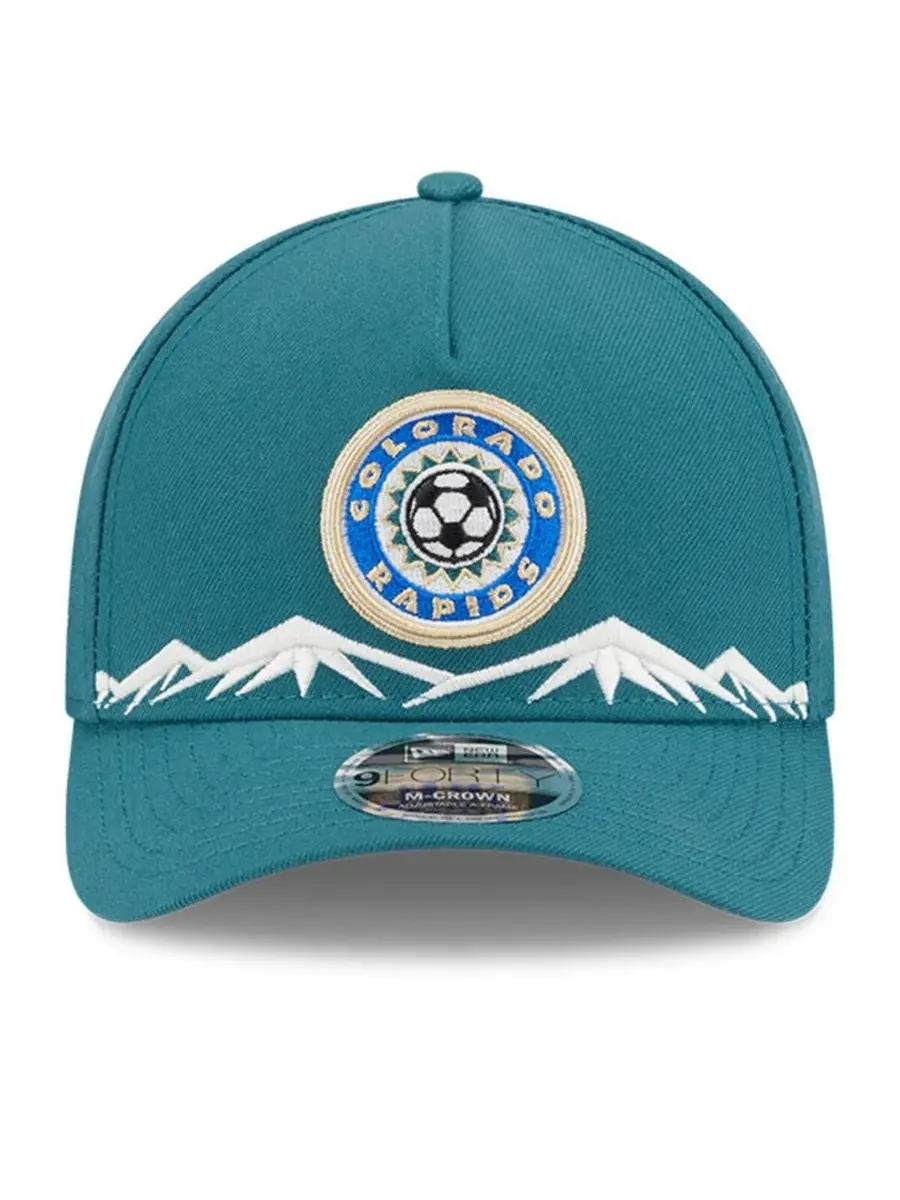 New Era Мужская зеленая кепка Colorado Rapids 2025 Jersey Hook 9FORTY с регулируемой высотой тульи M — изображение 2 из 4