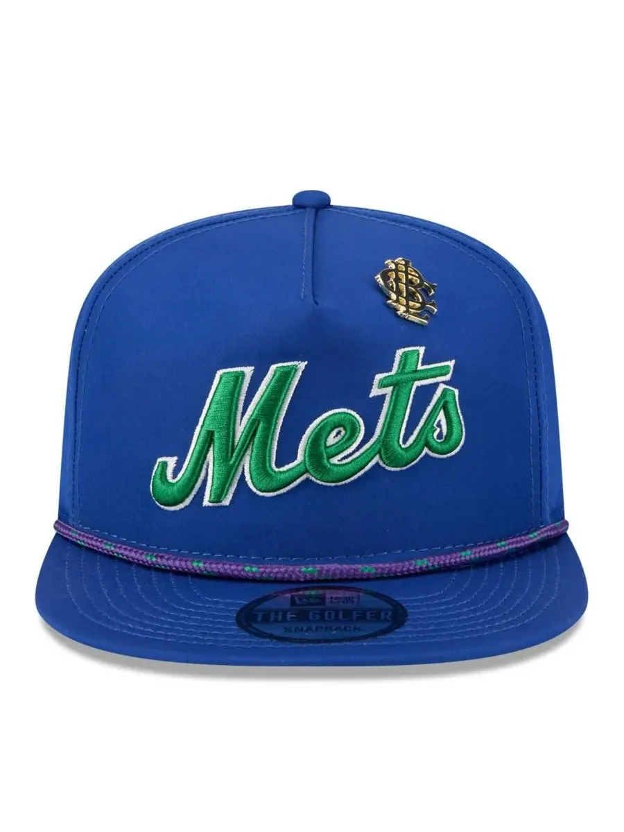 Мужская бейсболка Royal New York Mets 2025 Big League Chew Golfer Snapback New Era — изображение 4 из 4, королевский