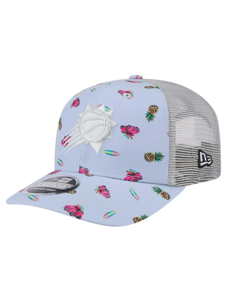 New Era Мужская светло-голубая/серая кепка Phoenix Suns Adventure Aloha Pattern 9SEVENTY с