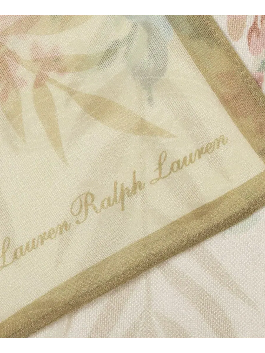 Продолговатый шарф с цветочным узором Lauren Ralph Lauren — изображение 3 из 3, бежевый