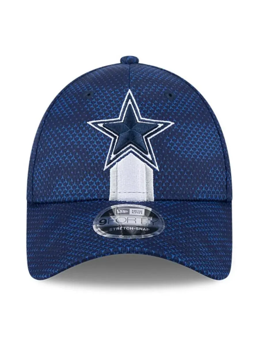 New Era Мужская темно-синяя кепка Dallas Cowboys 2024 Sideline 9FORTY с эластичными застежками — изображение 4 из 4