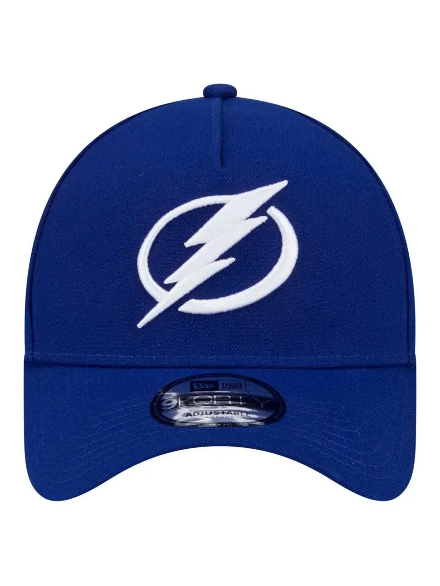 New Era Мужская синяя регулируемая кепка Tampa Bay Lightning Core A-Frame 9FORTY — изображение 4 из 5, синий