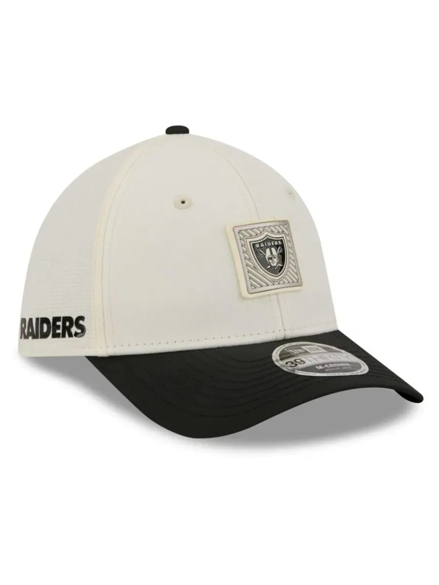Кепка New Era 39THIRTY Flex Hat мужская, с козырьком, с принтом, Las Vegas Raiders