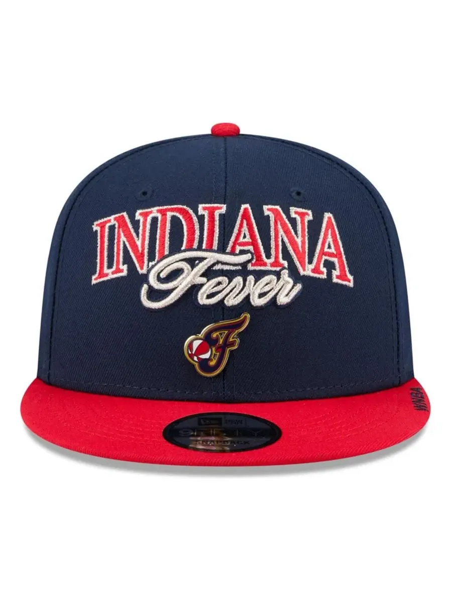 Кепка-снапбек New Era WNBA Tip-Off 2026 Metal Badge A-Frame 9FIFTY — изображение 3 из 5, темно-синий красный