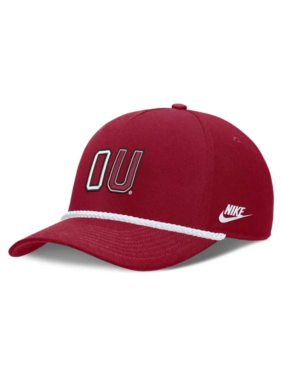 Кепка Nike Oklahoma Sooners Basketball Rise Rope Adjustable Hat — изображение 3 из 4, красный
