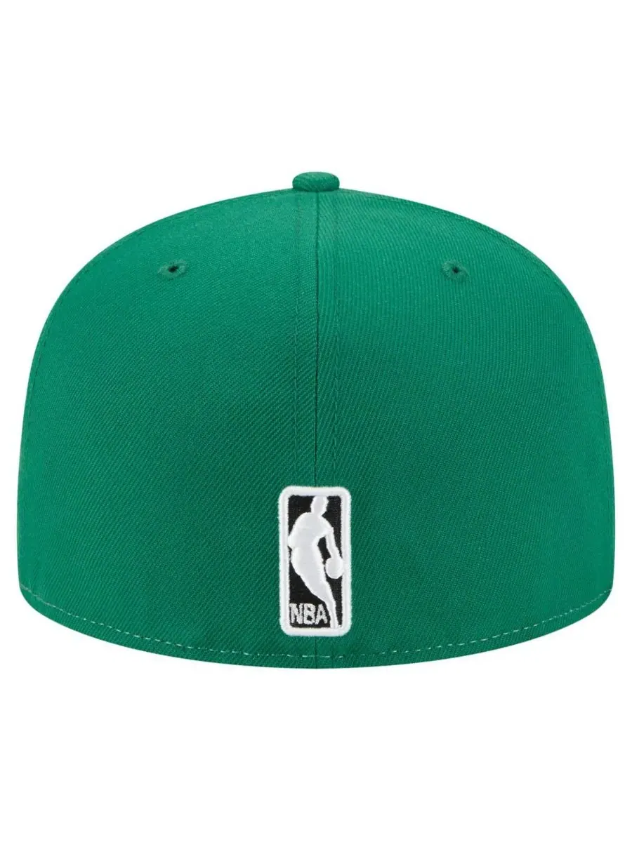 New Era Мужская бейсболка Boston Celtics Repeat 59Fifty белого/зеленого цвета — изображение 2 из 4, белый зеленый