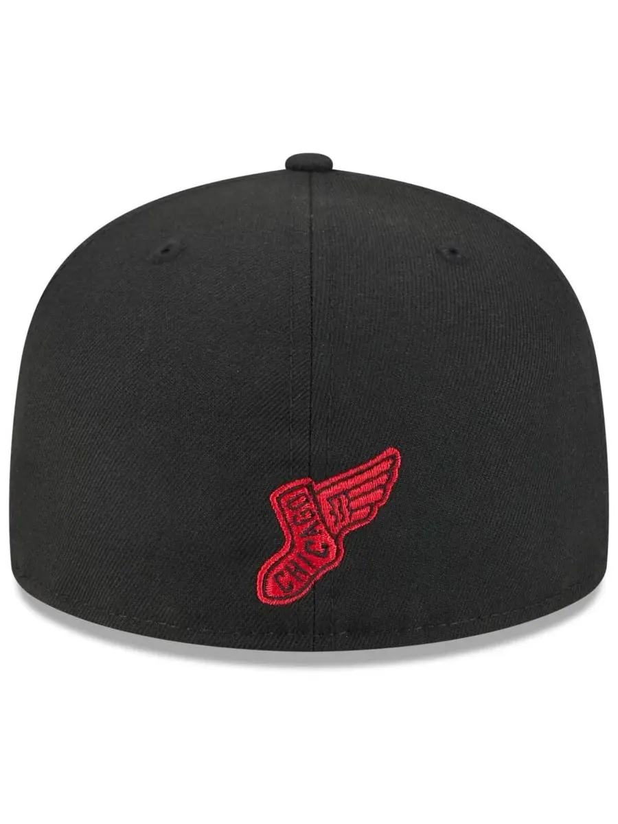 New Era Мужская черная бейсболка Chicago White Sox 2025 City Connect Fan Pack 59FIFTY — изображение 4 из 4, черный