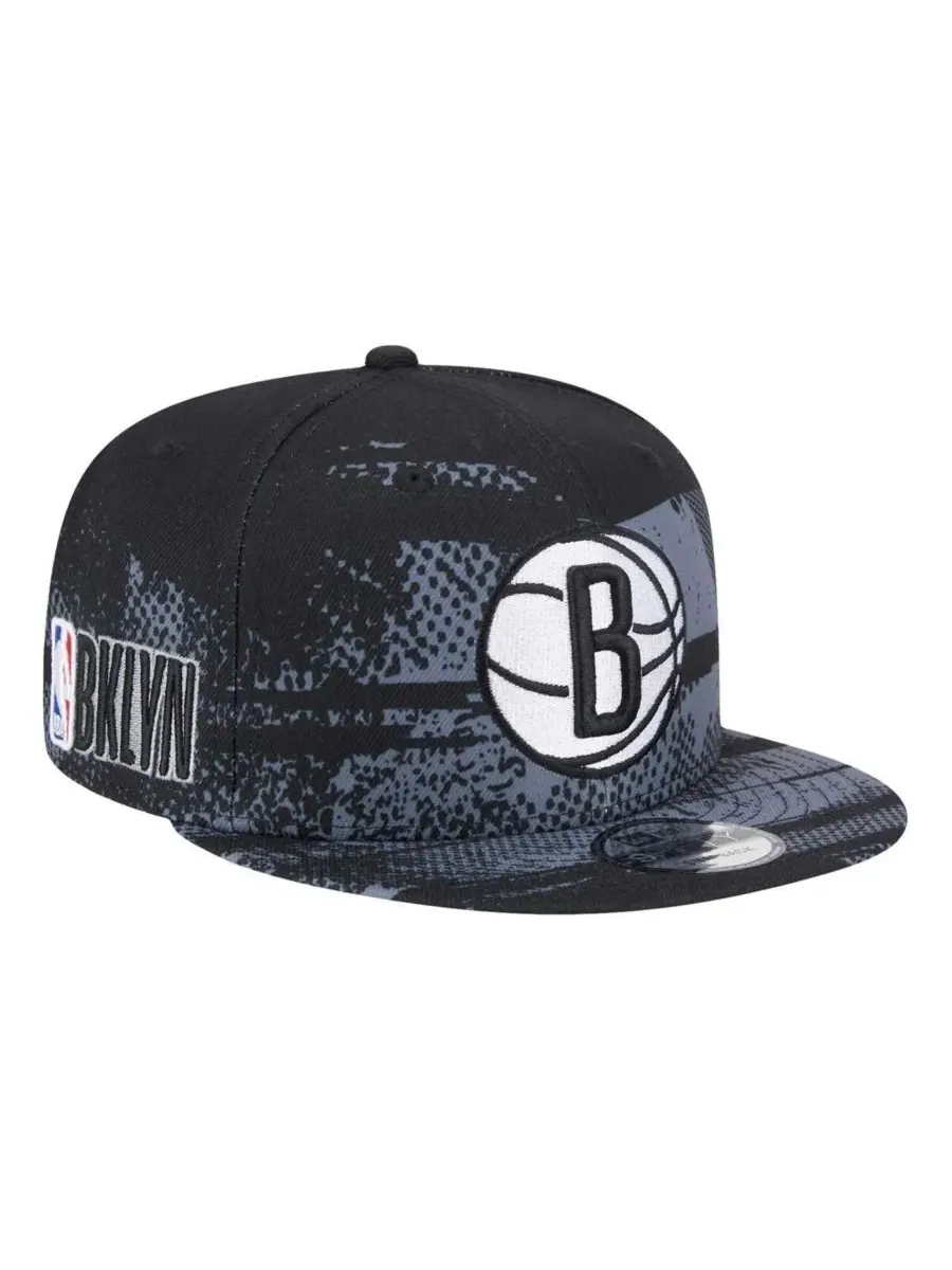 New Era Мужская черная кепка-бейсболка Brooklyn Nets Tip-Off 9FIFTY с регулируемой застежкой