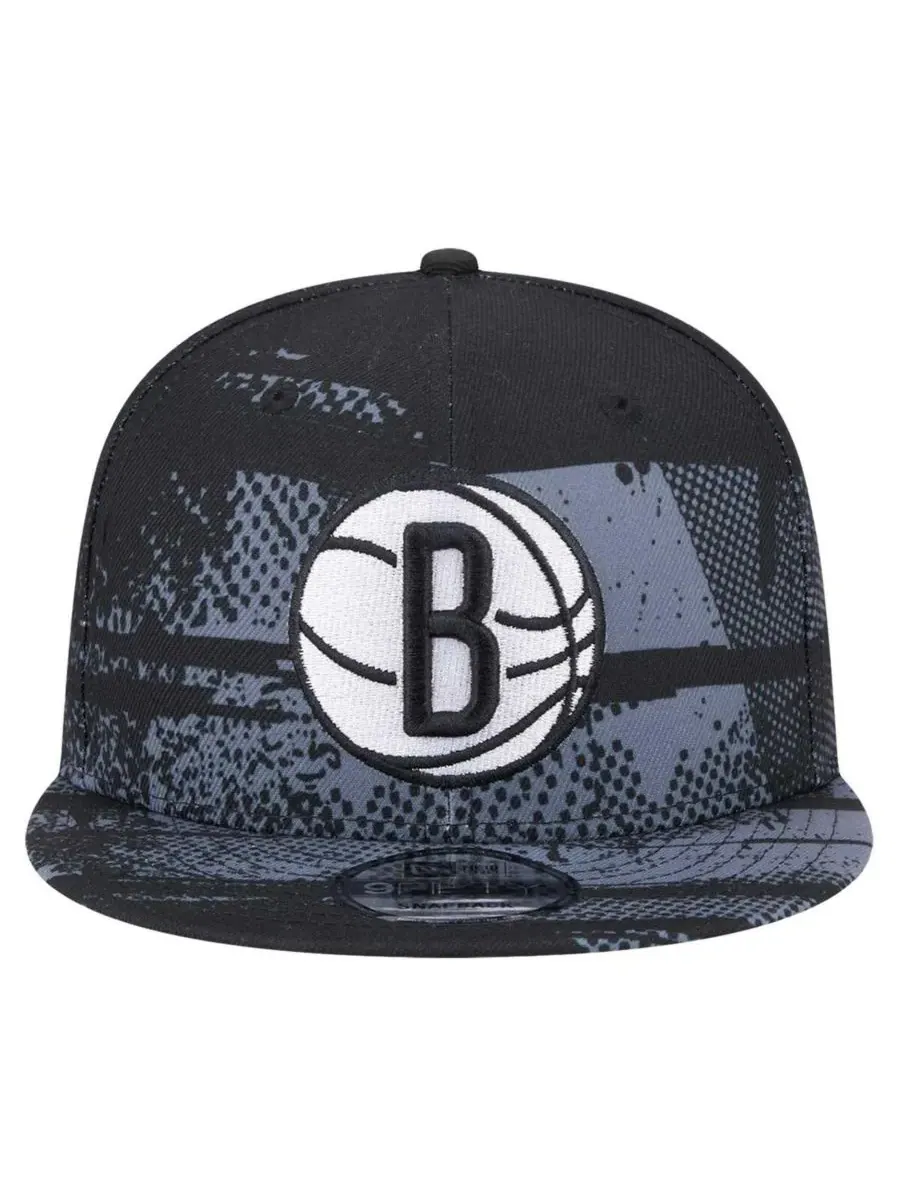 New Era Мужская черная кепка-бейсболка Brooklyn Nets Tip-Off 9FIFTY с регулируемой застежкой — изображение 2 из 4, черный