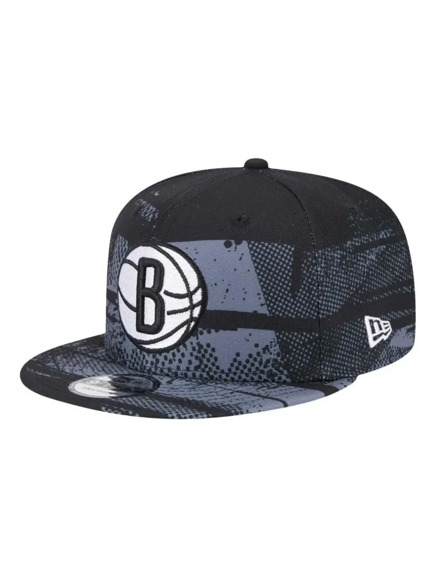 New Era Мужская черная кепка-бейсболка Brooklyn Nets Tip-Off 9FIFTY с регулируемой застежкой — изображение 3 из 4, черный