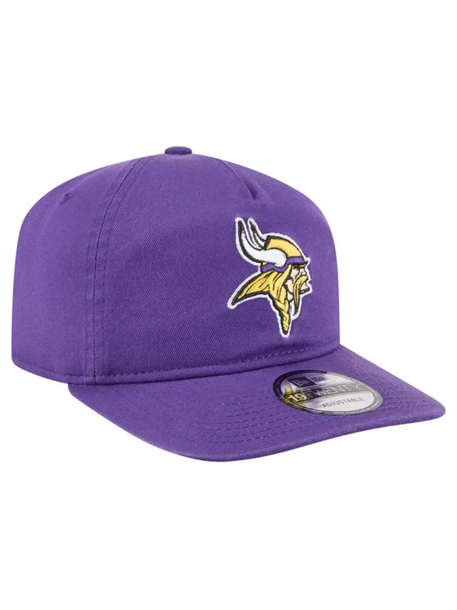 New Era Мужская фиолетовая регулируемая кепка Minnesota Vikings Team 19TWENTY — изображение 2 из 4, фиолетовый