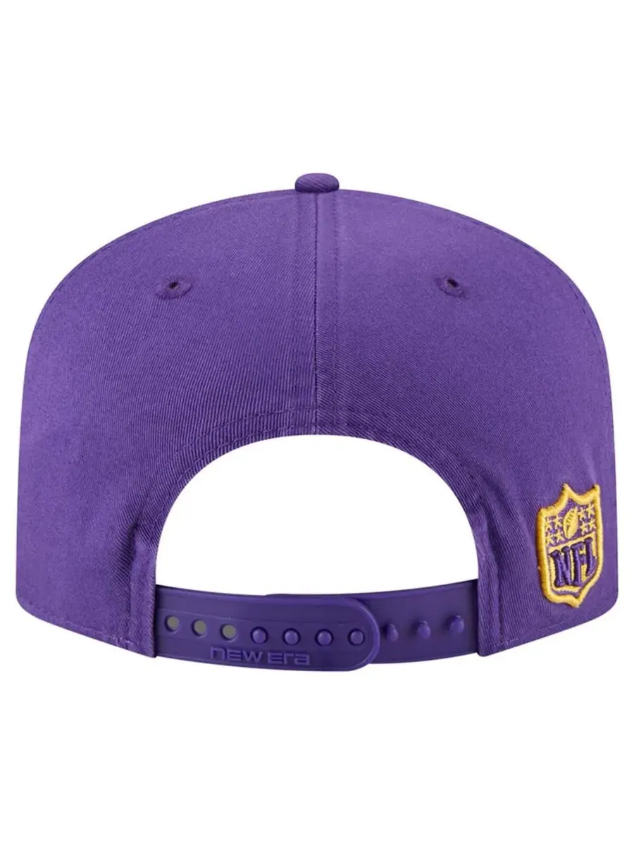 New Era Мужская фиолетовая регулируемая кепка Minnesota Vikings Team 19TWENTY — изображение 3 из 4, фиолетовый