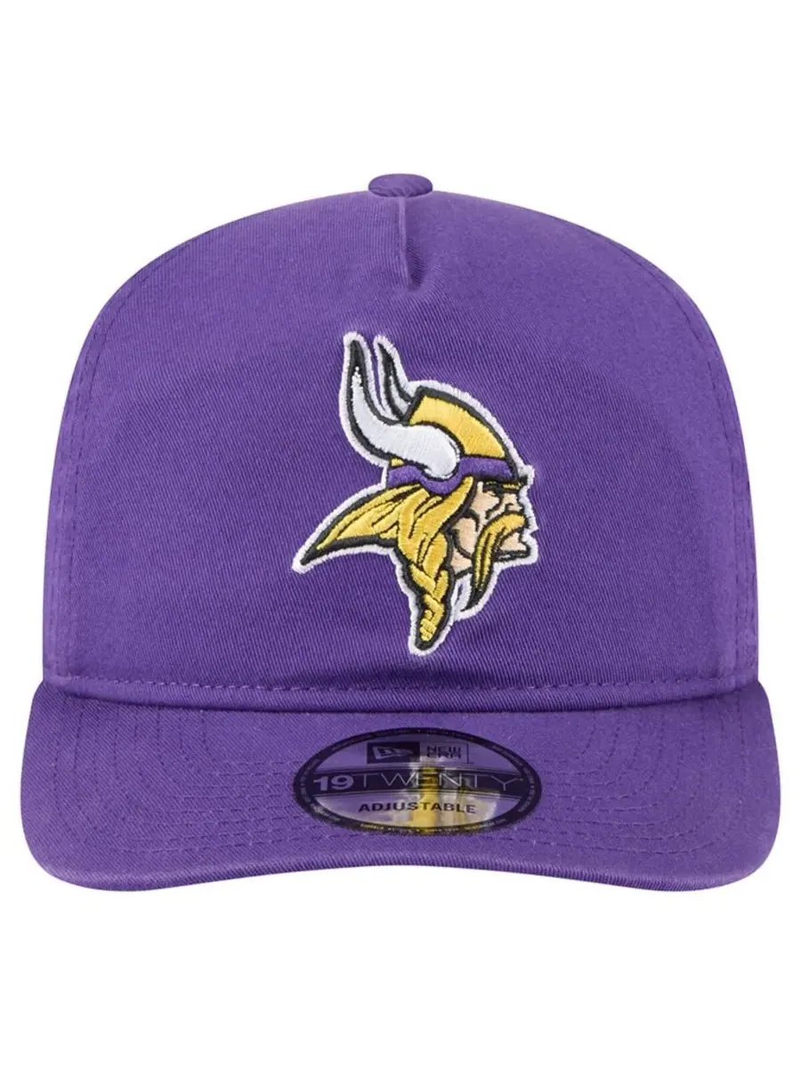 New Era Мужская фиолетовая регулируемая кепка Minnesota Vikings Team 19TWENTY — изображение 4 из 4, фиолетовый