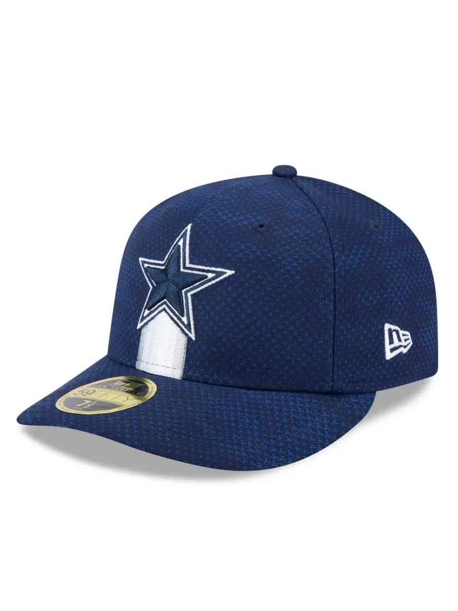 New Era Мужская темно-синяя бейсболка Dallas Cowboys 2024 Sideline Low Profile 59FIFTY Fitted Hat — изображение 3 из 4