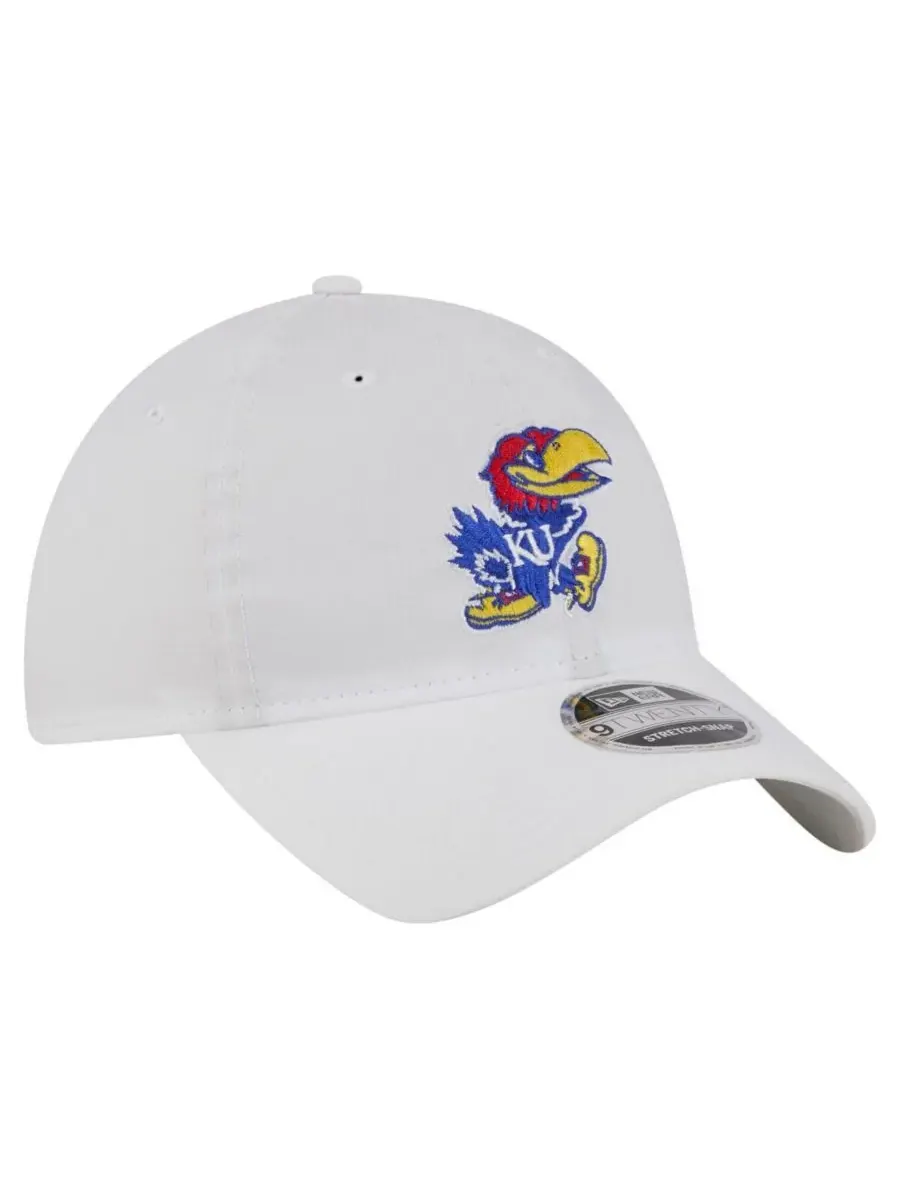 New Era Мужская белая регулируемая кепка Kansas Jayhawks Active Ripstop 9TWENTY — изображение 4 из 5, белый