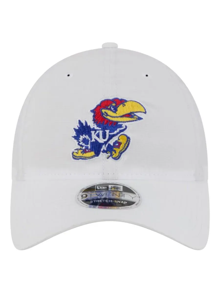 New Era Мужская белая регулируемая кепка Kansas Jayhawks Active Ripstop 9TWENTY — изображение 5 из 5, белый