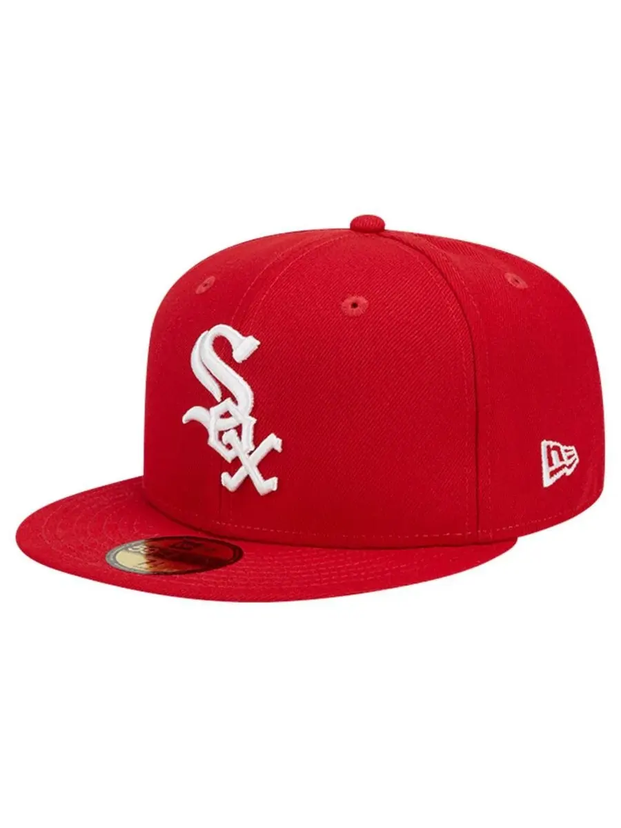 Мужская красная бейсболка Chicago White Sox с логотипом 59FIFTY New Era — изображение 3 из 4, красный