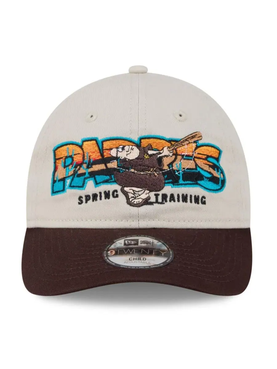 Детская бейсболка Big Boys and Girls Stone/Brown San Diego Padres 2026 Spring Training Fan Pack — изображение 2 из 4