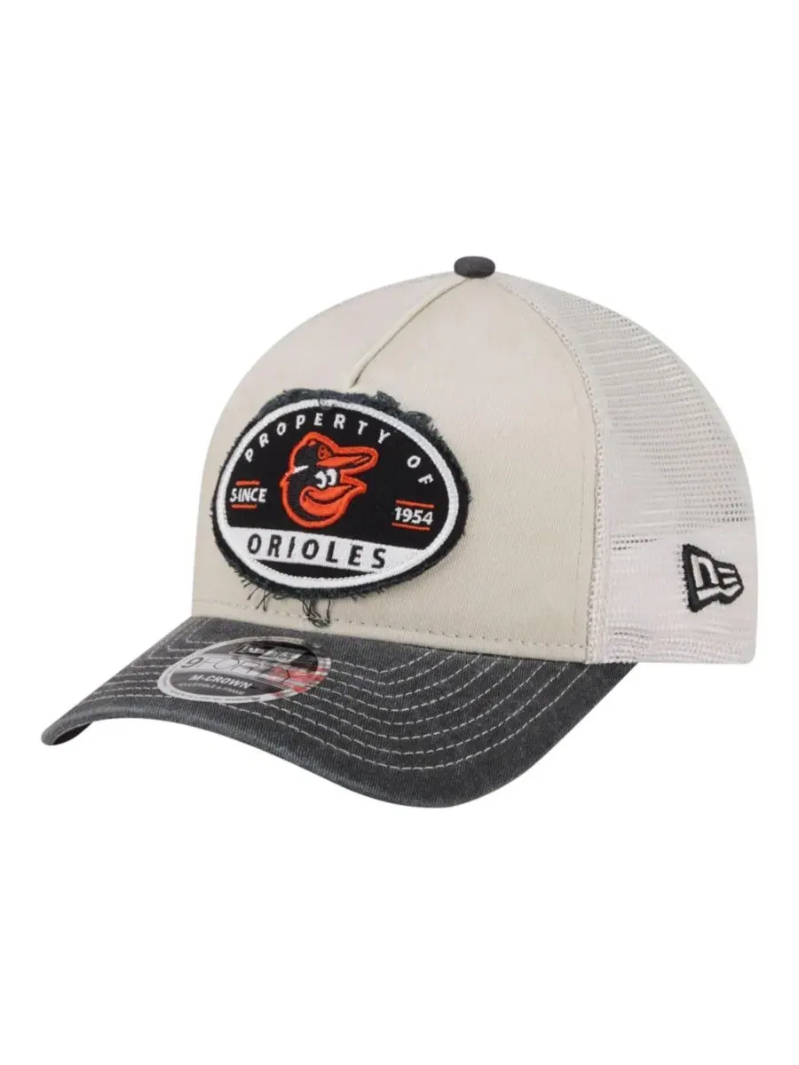 Кепка-тракер с принтом Baltimore Orioles, модель Frayed M-Crown A-Frame 9FORTY New Era