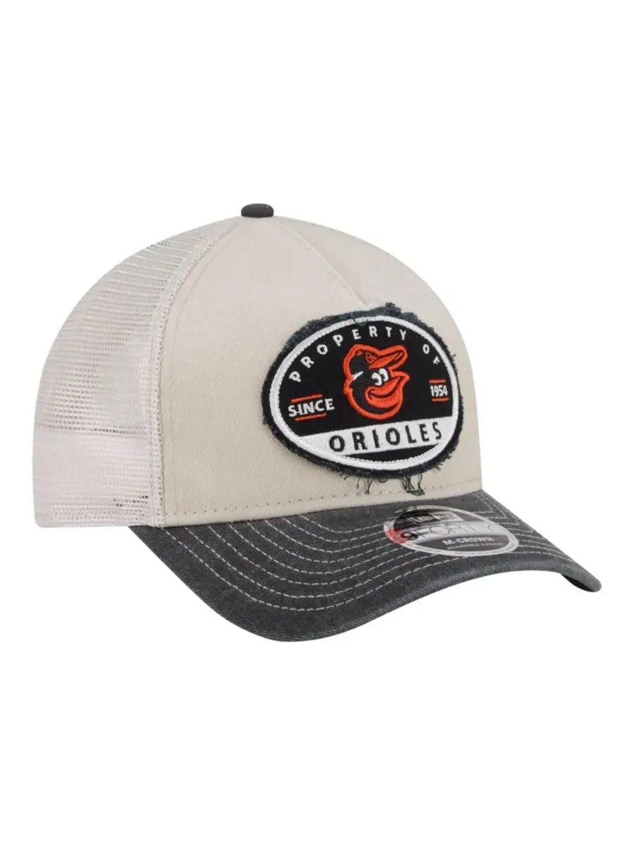 Кепка-тракер с принтом Baltimore Orioles, модель Frayed M-Crown A-Frame 9FORTY New Era — изображение 3 из 5