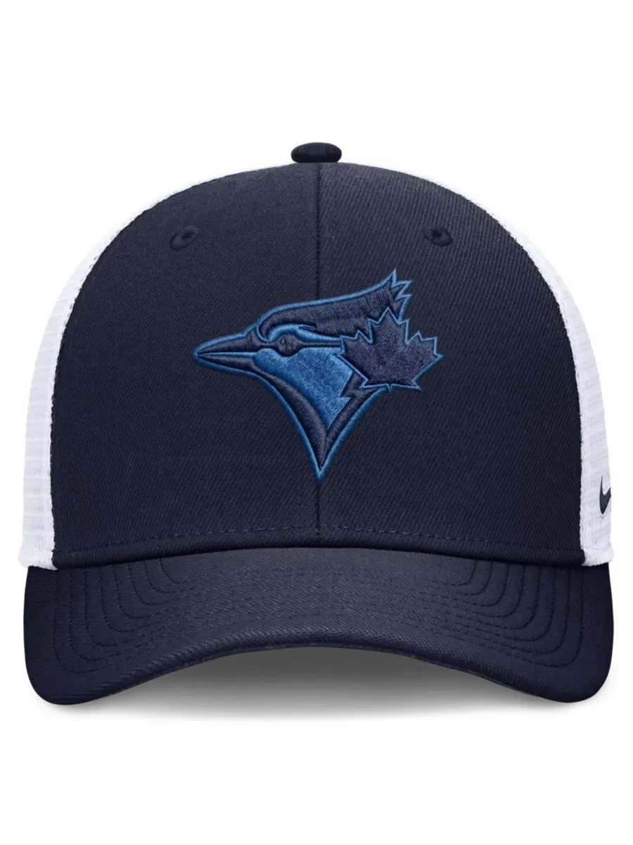 Кепка-тракер Nike Rise с вышитым логотипом Toronto Blue Jays — изображение 2 из 4, темно-синий белый