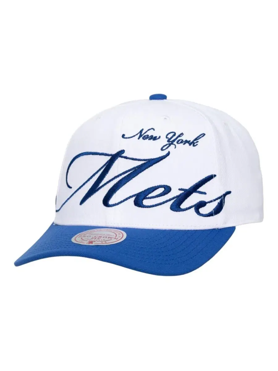 Бейсболка с вышивкой New York Mets Mitchell & Ness — изображение 5 из 5, белый