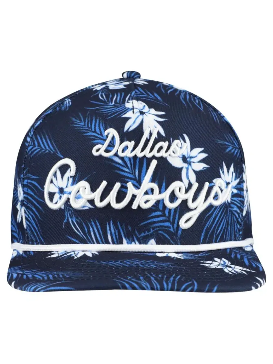 Кепка-снапбэк с принтом, модель Palm Print A-Frame 9FIFTY New Era — изображение 5 из 5, темно-синий