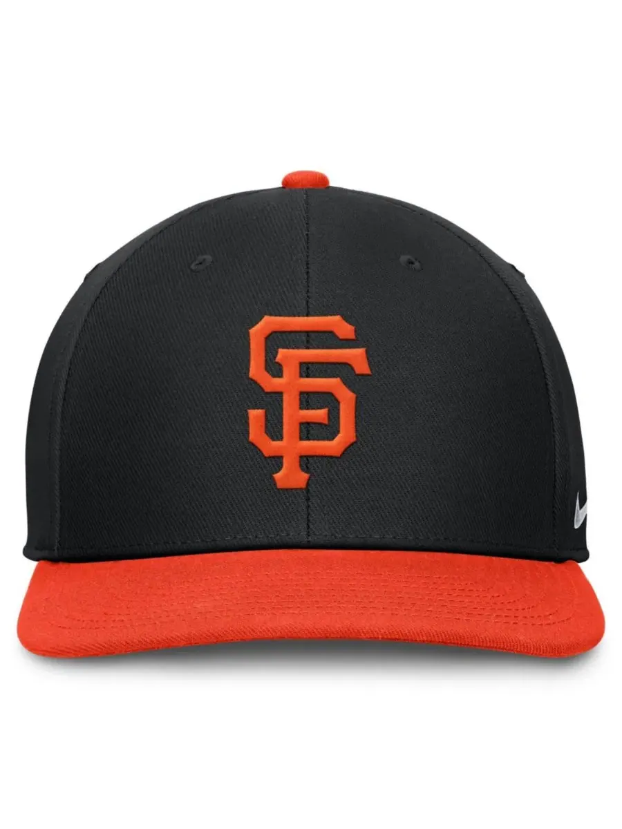 Бейсболка Nike Pro Dri-FIT с вышивкой San Francisco Giants — изображение 2 из 4, черный оранжевый