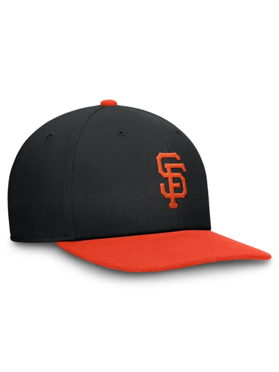 Бейсболка Nike Pro Dri-FIT с вышивкой San Francisco Giants — изображение 3 из 4, черный оранжевый