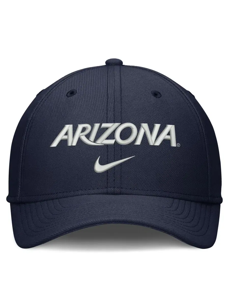 Бейсболка Nike Arizona Wildcats Rise On-Field Swoosh Flex Dri-FIT — изображение 2 из 4, темно-синий