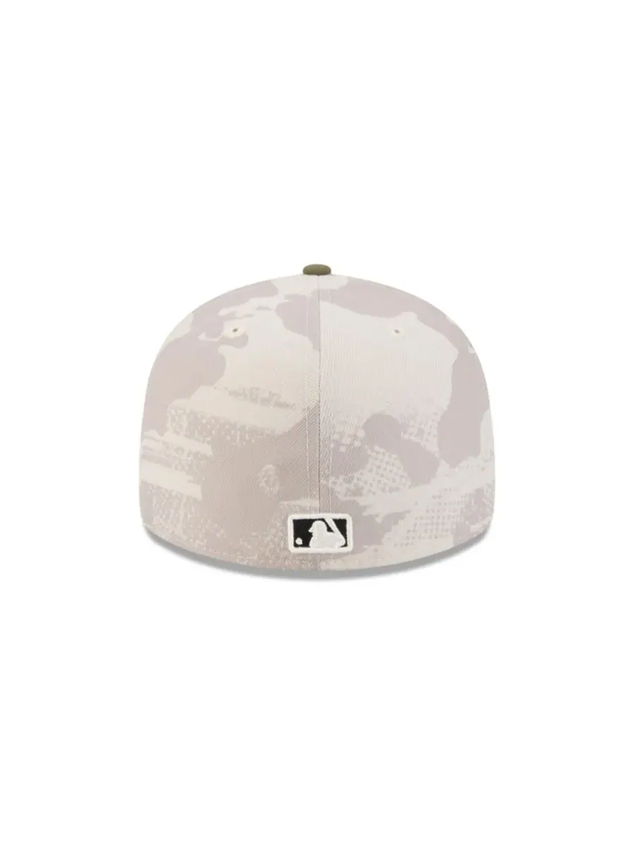 New Era Мужская светло-бежевая/оливковая кепка Los Angeles Dodgers 59FIFTY, посвященная Дню — изображение 5 из 7