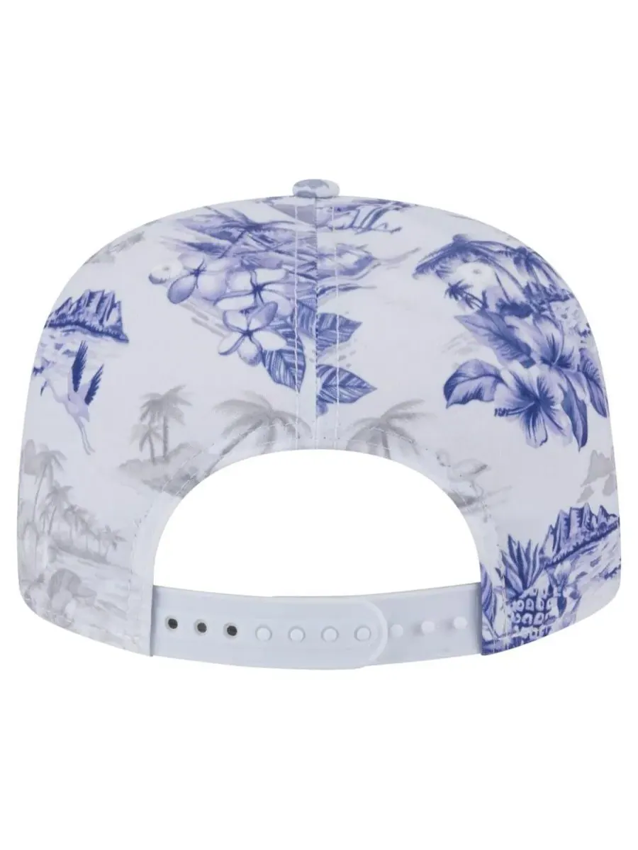 New Era Мужская белая кепка-бейсболка New York Yankees с принтом Island Golfer Snapback — изображение 4 из 5, белый